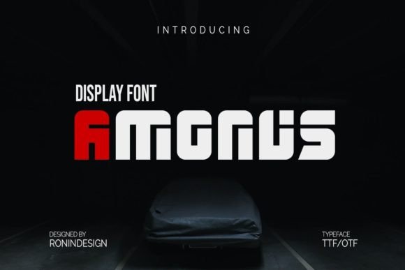 Amonus Font: A Modern Display Font for Creative Projects