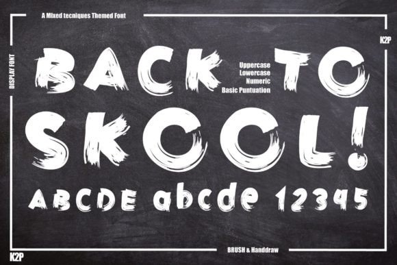 Back to Skool Font: A Bold Choice for Creative Designers
