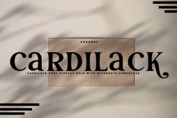 Cardilack: The Ultimate Elegant and Fashionable Display Font for Modern Design