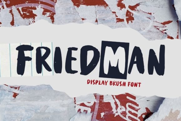Friedman: A Modern Brush-Style Display Font