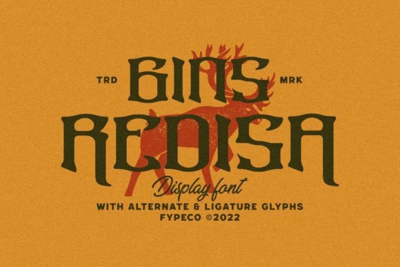 Gins Redisa: A Retro and Western-Inspired Display Font for Designers