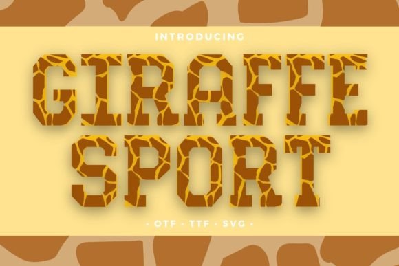 Giraffe Sport: A Unique Display Font That Adds Elegance and Creativity to Your Designs