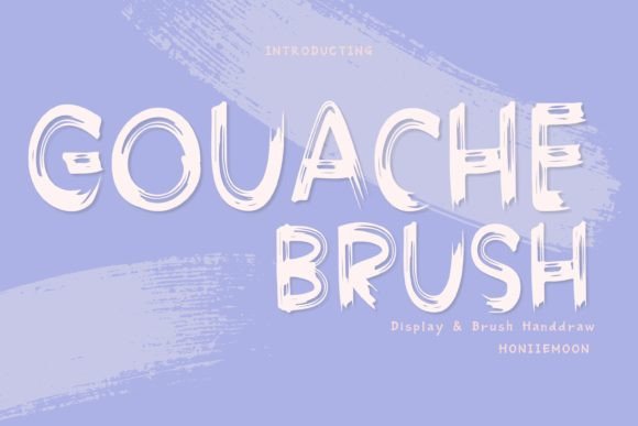 Gouache Brush: A Playful Font for Bold Designs