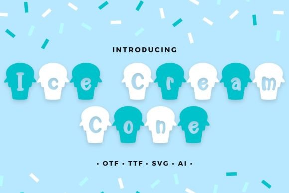 Ice Cream Cone Font: A Versatile Design Asset for Creative Projects