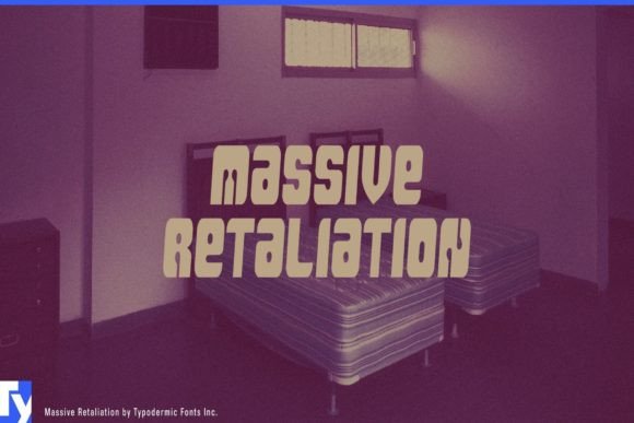 Massive Retaliation: The 1990s-Style Techno Display Font for Bold, Retro Designs