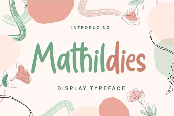 Mathildies: A Fun and Joyful Display Font for Modern Creations