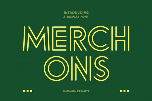 Merchons Font: A Stylish Display Sans Serif for Modern Design Projects