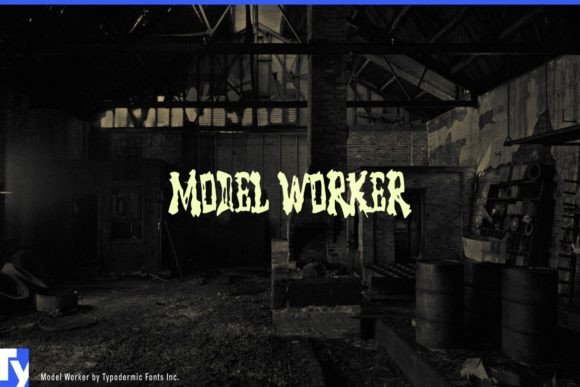 Model Worker: A Quirky Display Font for Strategic Branding and Creative Communication