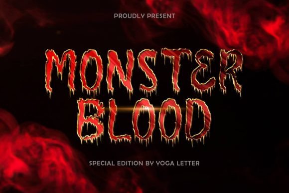 Monster Blood: The Eerie Font That Captures the Essence of Horror Creativity