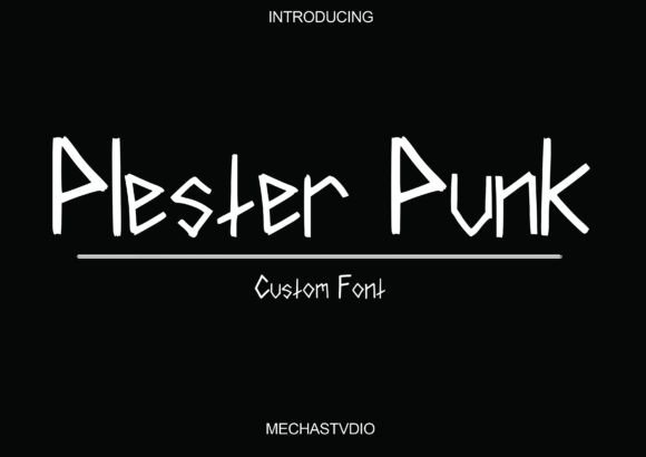 Plester Punk: A Bold Display Font for Creative Projects