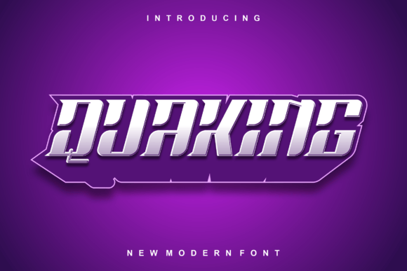 Quaking: A Bold, Futuristic Font for Modern Design Needs