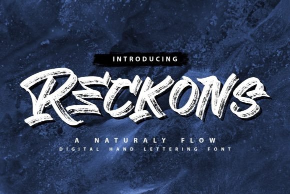 Reckons: A Bold, Trendy Brush Font for Modern Design Projects