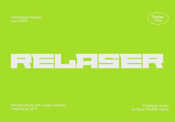 Relaser: A Bold and Modern Display Font for Eye-Catching Designs