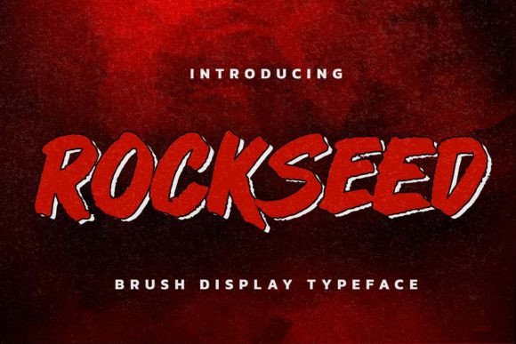 Rockseed: A Unique Brush-Style Display Font for Creative Projects