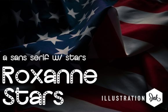 Roxanne Stars: A Whimsical Display Font for Creative Projects