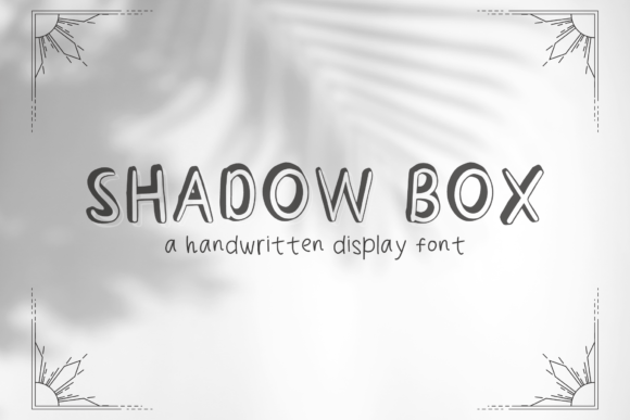 Shadow Box: A Bold New Handwritten Display Font