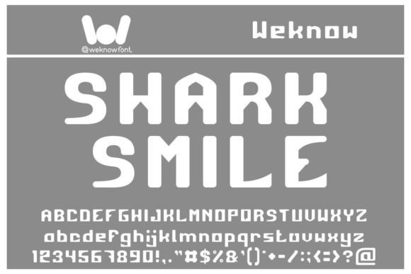 Shark Smile: A Trendy Display Font with a Modern Edge