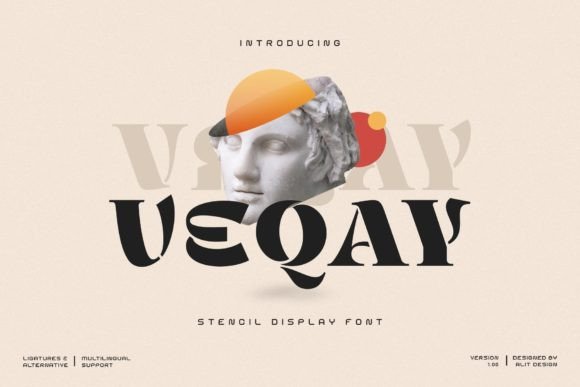 Veqay: Elevating Design with a Luxurious and Dynamic Display Font